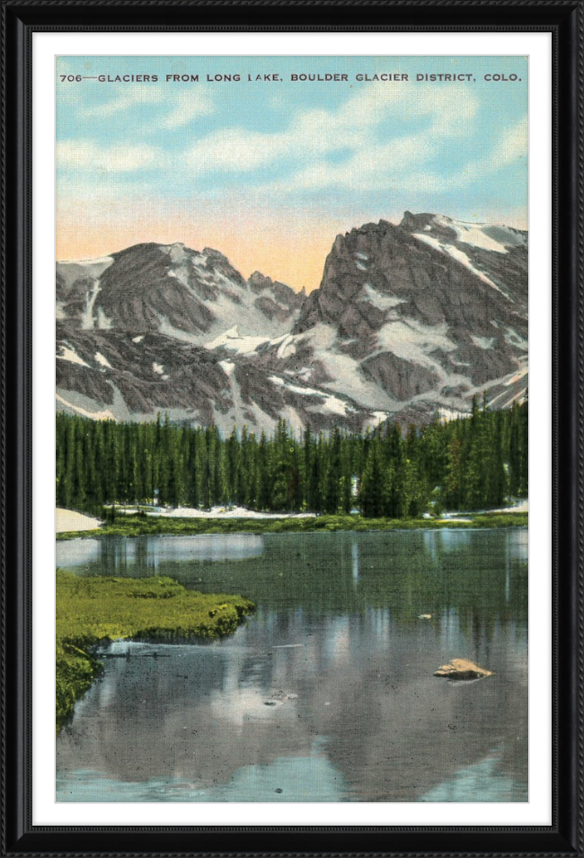 Glaciers from Long Lake, Boulder