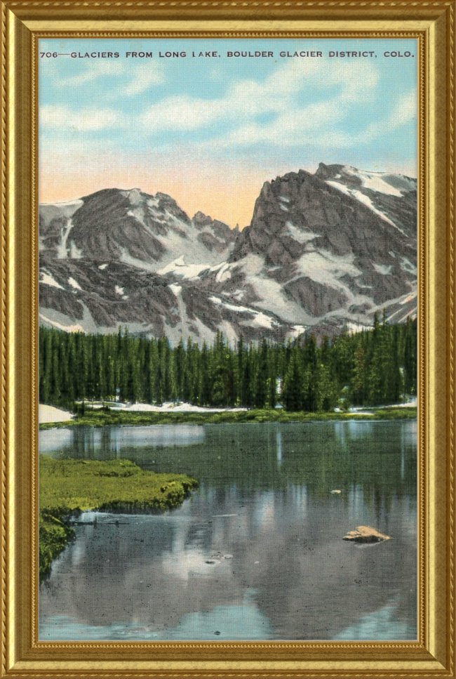 Glaciers from Long Lake, Boulder