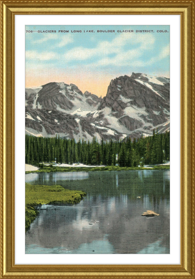 Glaciers from Long Lake, Boulder