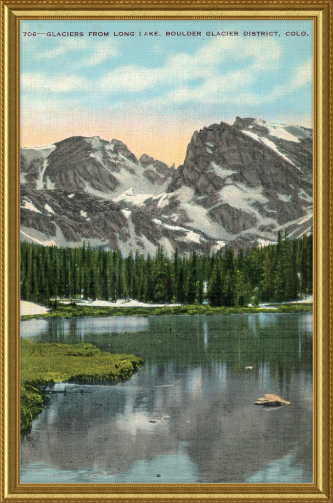 Glaciers from Long Lake, Boulder