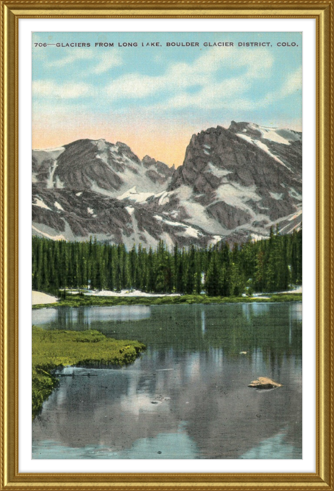 Glaciers from Long Lake, Boulder