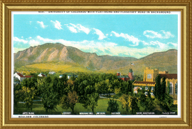 University of Colorado with the Flat Irons