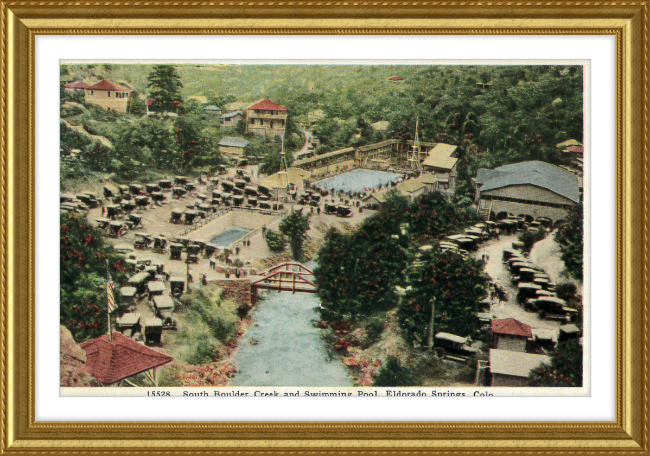 South Boulder Creek and Swimming Pool, Eldorado Springs, Colo.