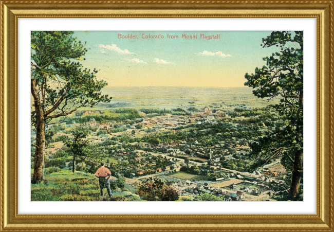 Boulder, Colorado from Mount Flagstaff