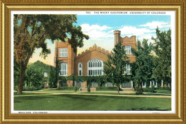 The Macky Auditorium, University of Colorado