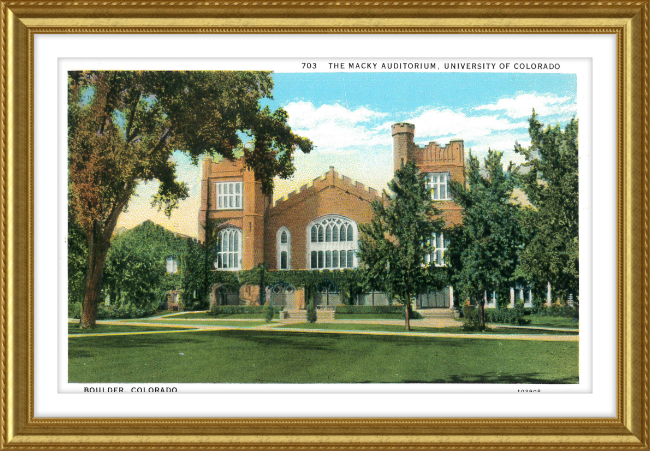 The Macky Auditorium, University of Colorado