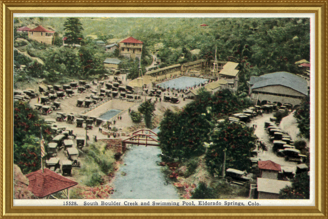 South Boulder Creek and Swimming Pool, Eldorado Springs, Colo.