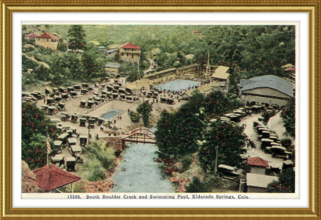 South Boulder Creek and Swimming Pool, Eldorado Springs, Colo.