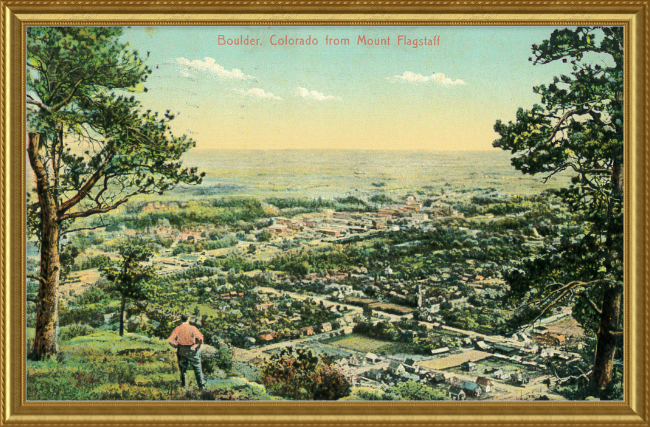 Boulder, Colorado from Mount Flagstaff