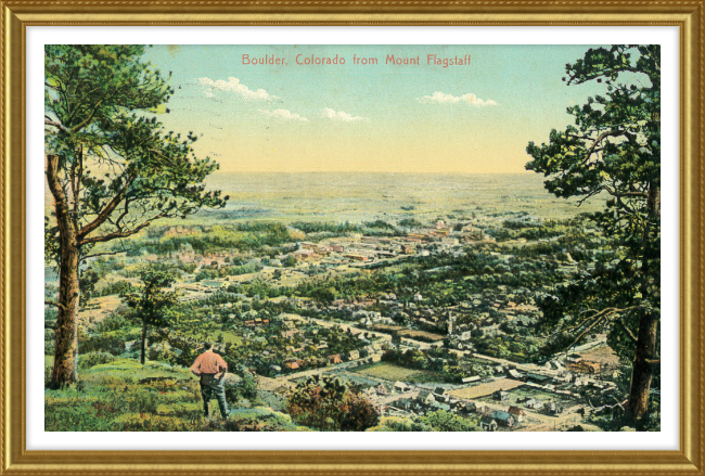 Boulder, Colorado from Mount Flagstaff