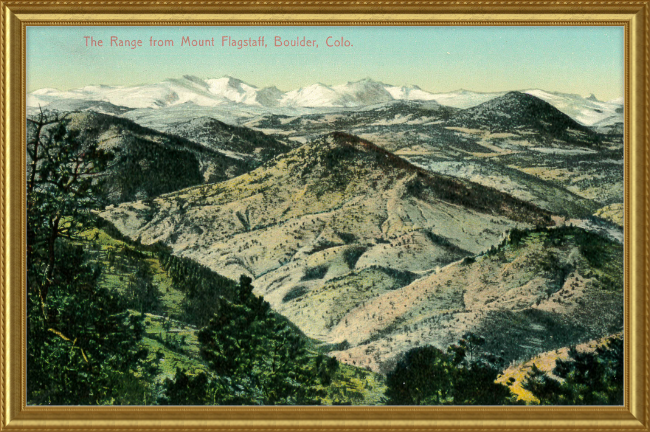 The Range from Mount Flagstaff, Boulder, Colo