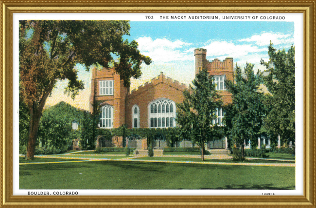 The Macky Auditorium, University of Colorado