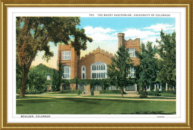 The Macky Auditorium, University of Colorado