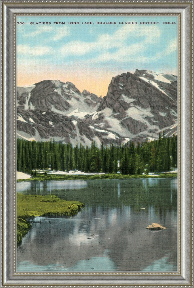 Glaciers from Long Lake, Boulder