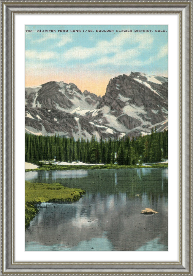 Glaciers from Long Lake, Boulder