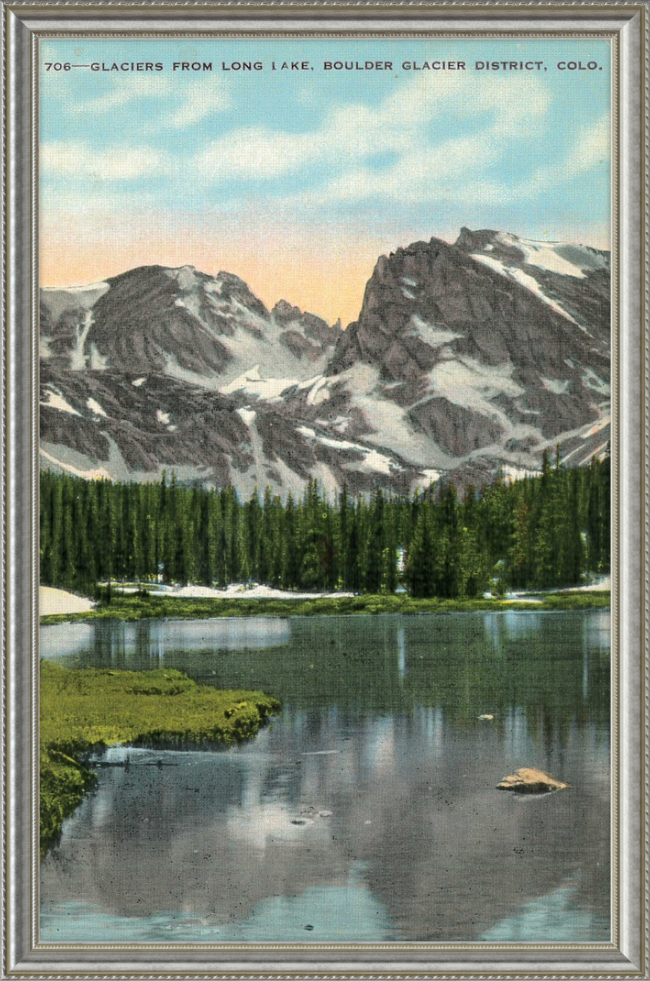 Glaciers from Long Lake, Boulder