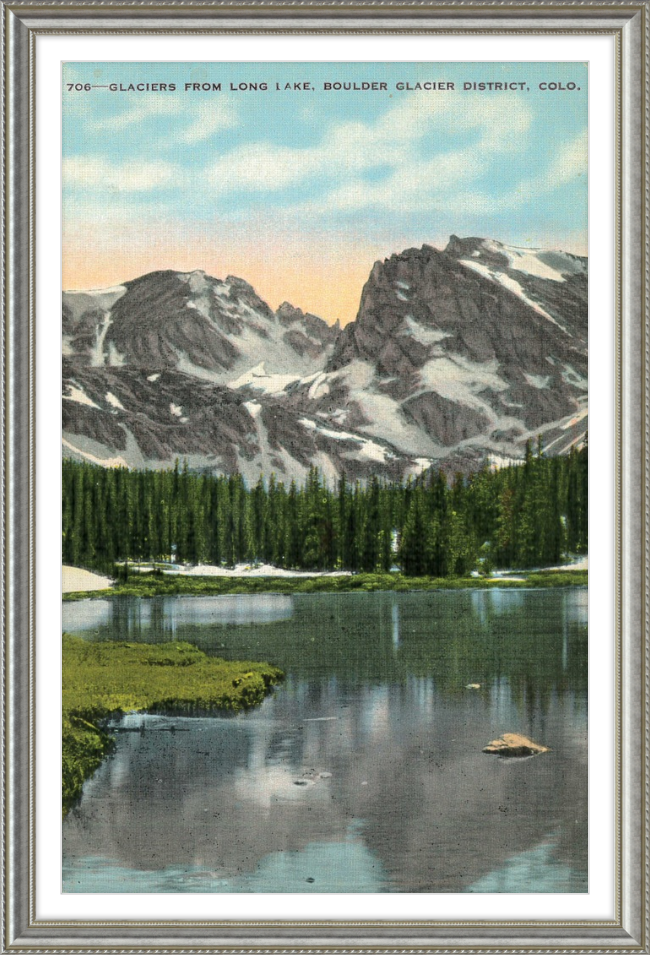 Glaciers from Long Lake, Boulder