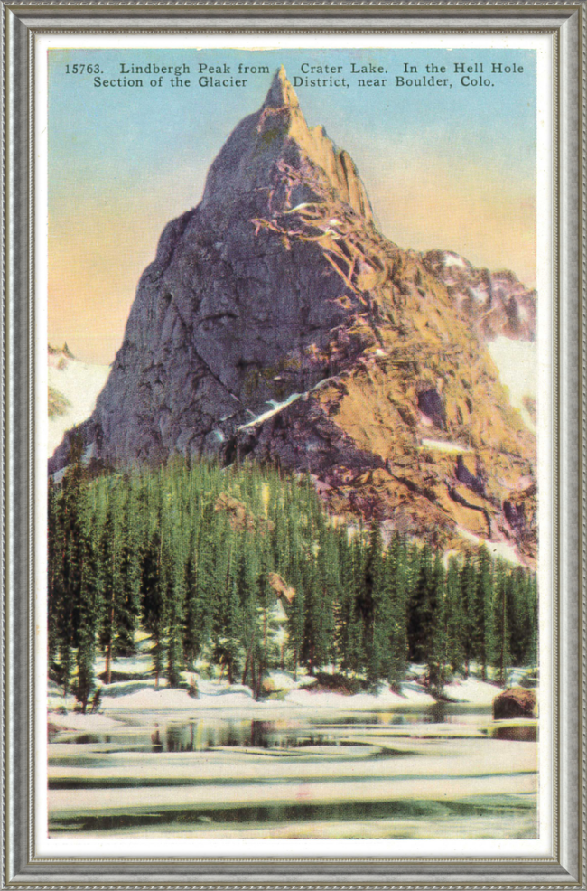 Lindbergh Peak from Crate Lake