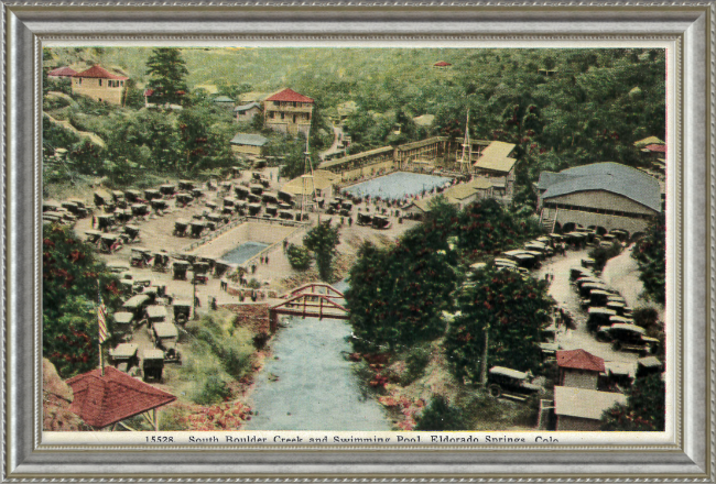 South Boulder Creek and Swimming Pool, Eldorado Springs, Colo.