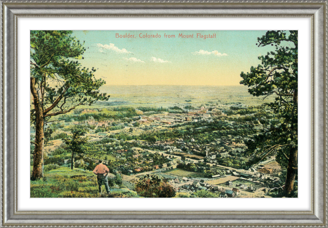 Boulder, Colorado from Mount Flagstaff