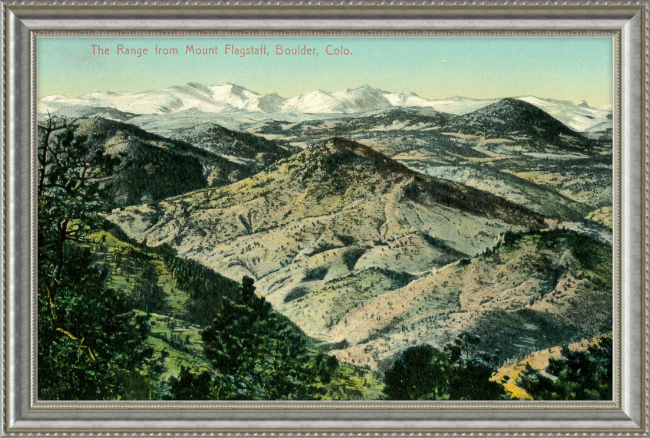 The Range from Mount Flagstaff, Boulder, Colo