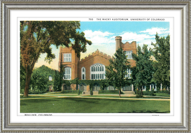 The Macky Auditorium, University of Colorado