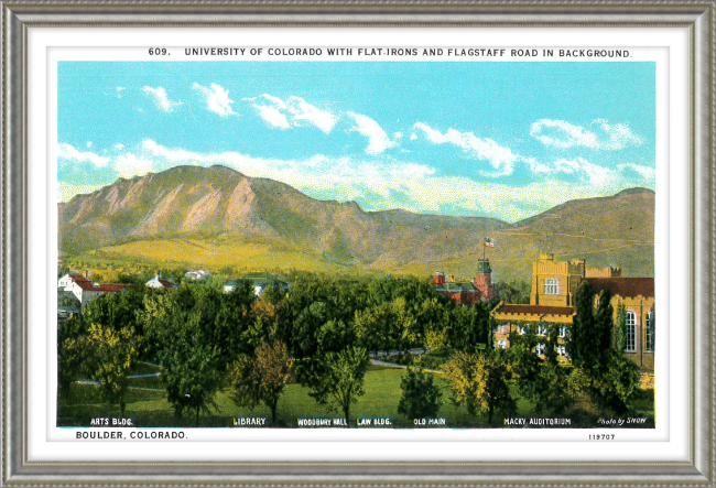 University of Colorado with the Flat Irons