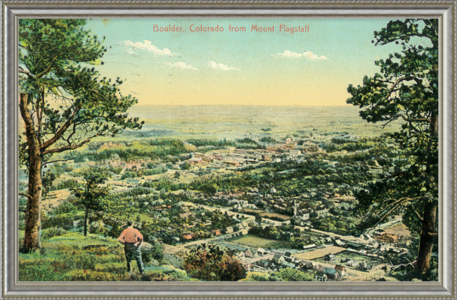 Boulder, Colorado from Mount Flagstaff