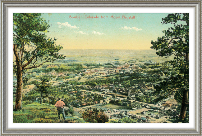 Boulder, Colorado from Mount Flagstaff