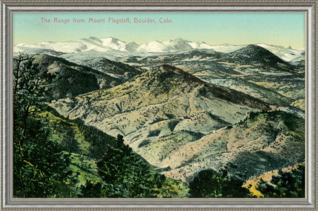 The Range from Mount Flagstaff, Boulder, Colo