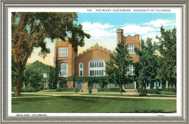 The Macky Auditorium, University of Colorado