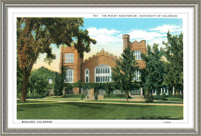 The Macky Auditorium, University of Colorado