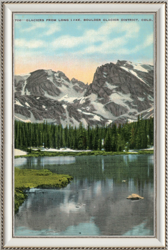 Glaciers from Long Lake, Boulder