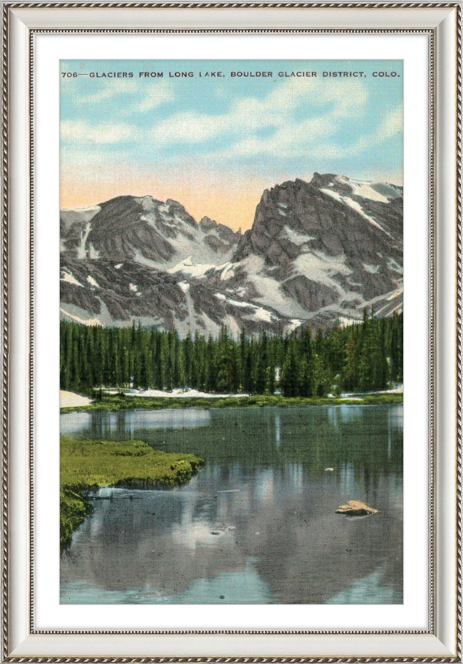 Glaciers from Long Lake, Boulder