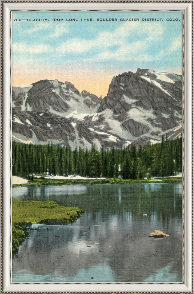 Glaciers from Long Lake, Boulder