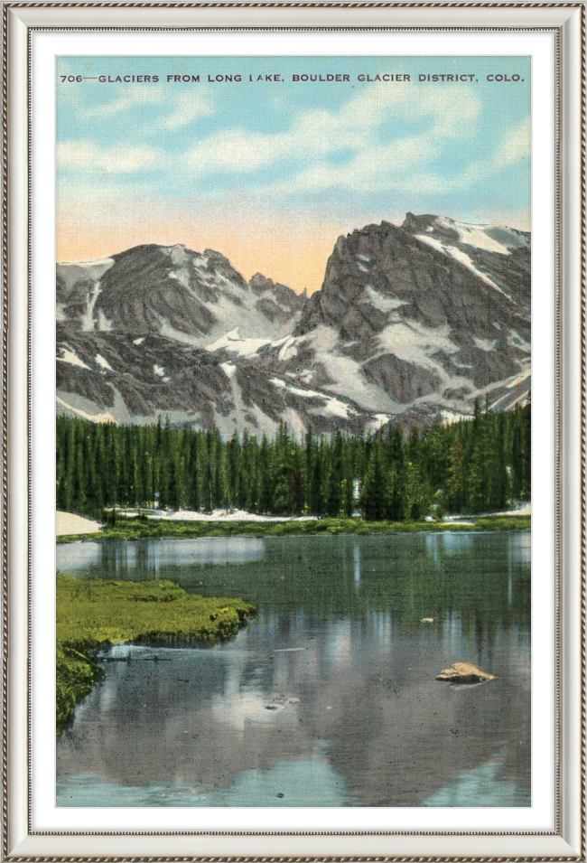 Glaciers from Long Lake, Boulder