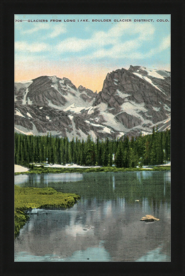 Glaciers from Long Lake, Boulder