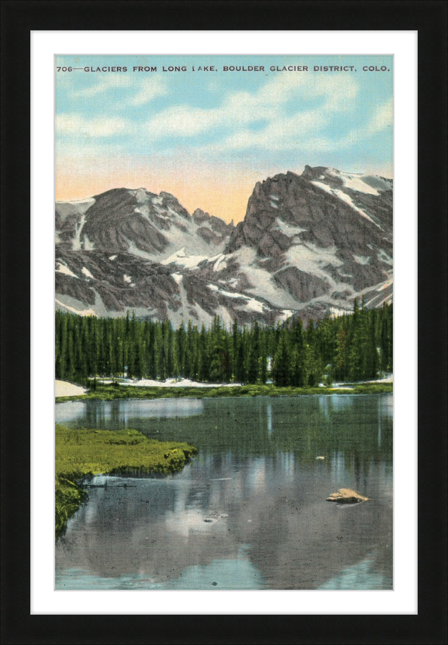 Glaciers from Long Lake, Boulder