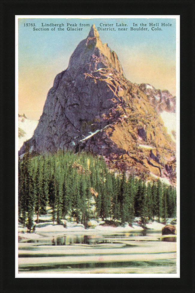 Lindbergh Peak from Crate Lake