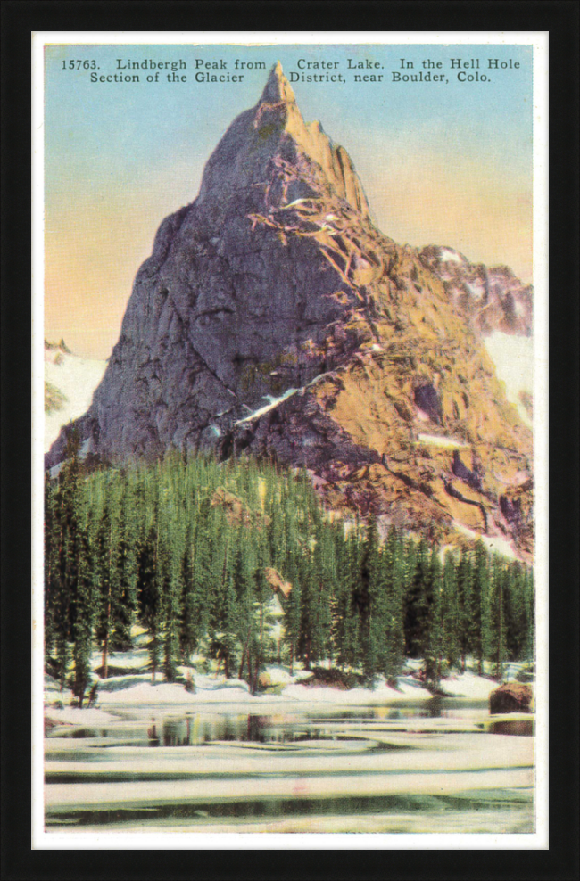 Lindbergh Peak from Crate Lake