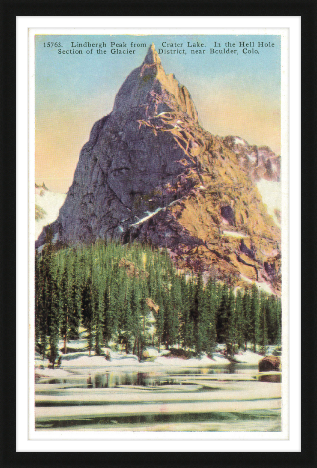 Lindbergh Peak from Crate Lake