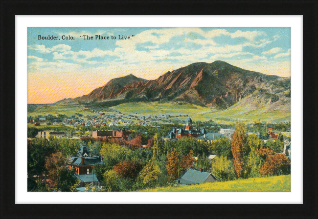 Boulder, Colo "The Place To Live"