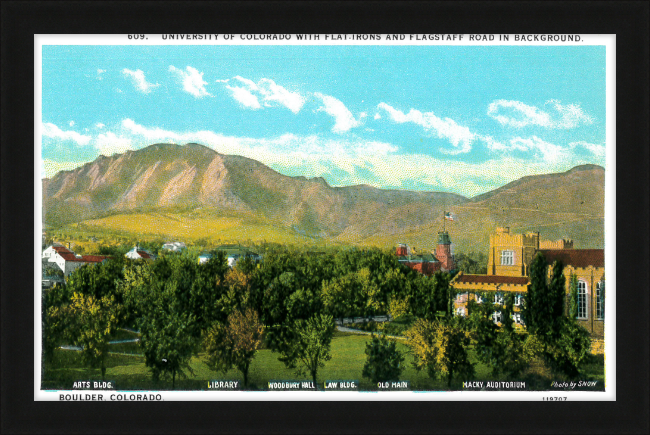 University of Colorado with the Flat Irons