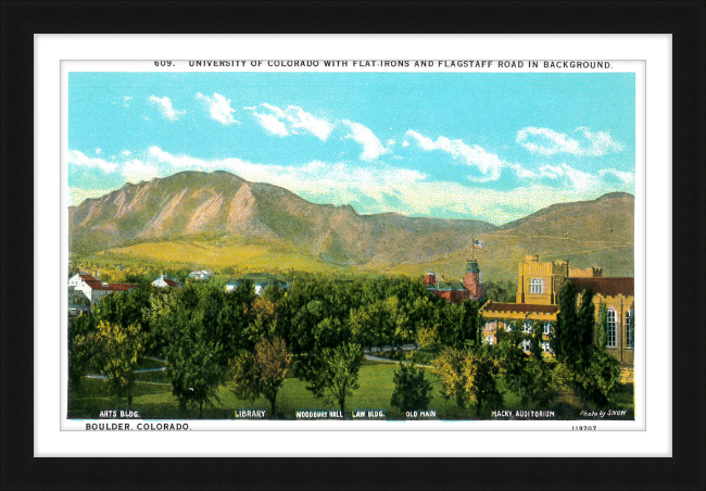 University of Colorado with the Flat Irons