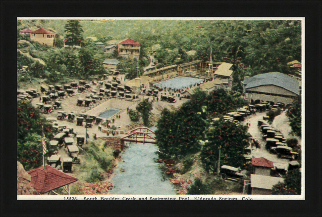 South Boulder Creek and Swimming Pool, Eldorado Springs, Colo.