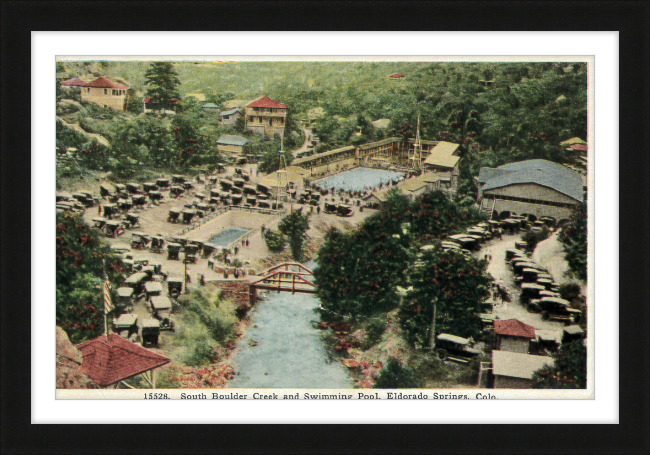 South Boulder Creek and Swimming Pool, Eldorado Springs, Colo.