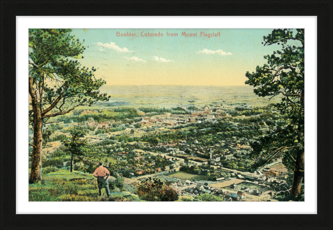 Boulder, Colorado from Mount Flagstaff