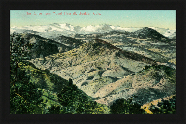 The Range from Mount Flagstaff, Boulder, Colo