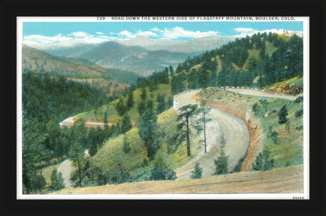 Road Down the Western Side of Flagstaff Mountain, Boulder, Colo