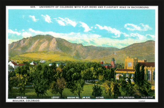 University of Colorado with the Flat Irons